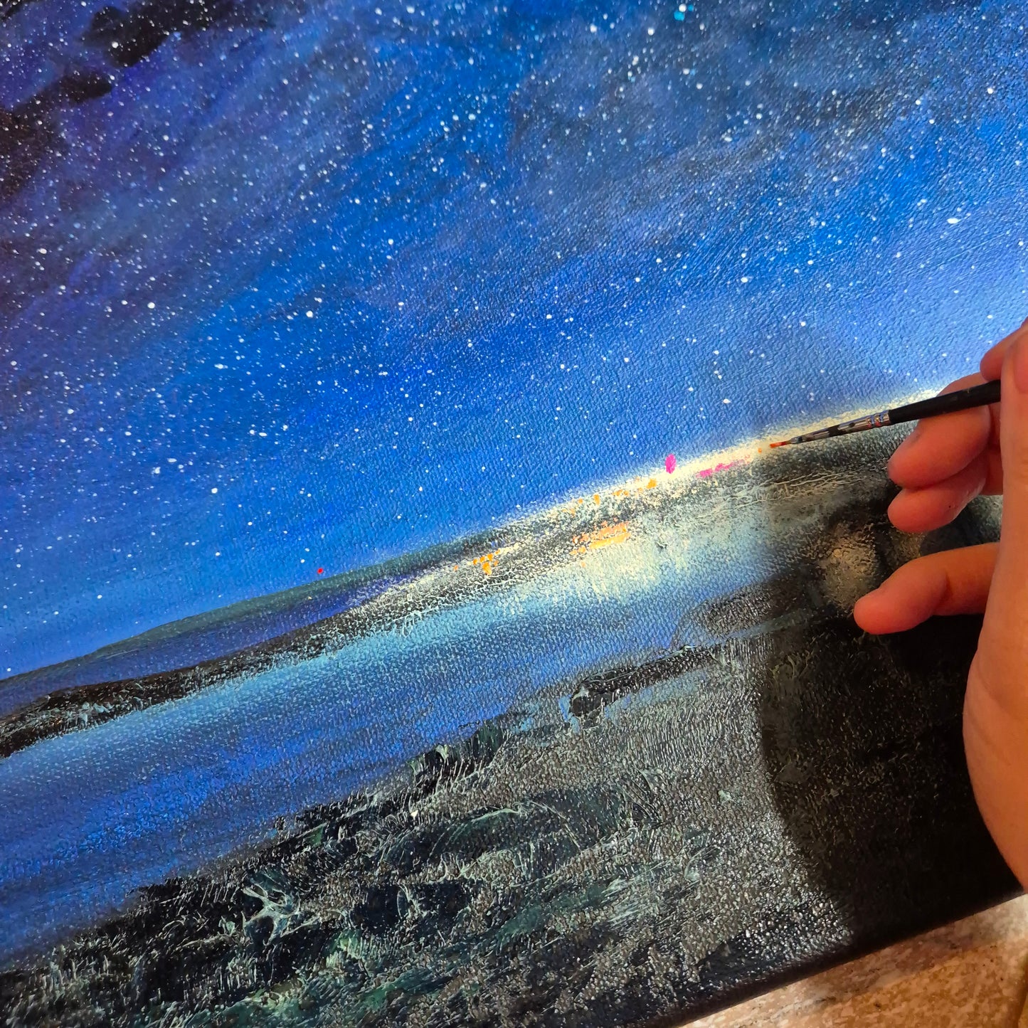 Twilight over Newquay Original Art