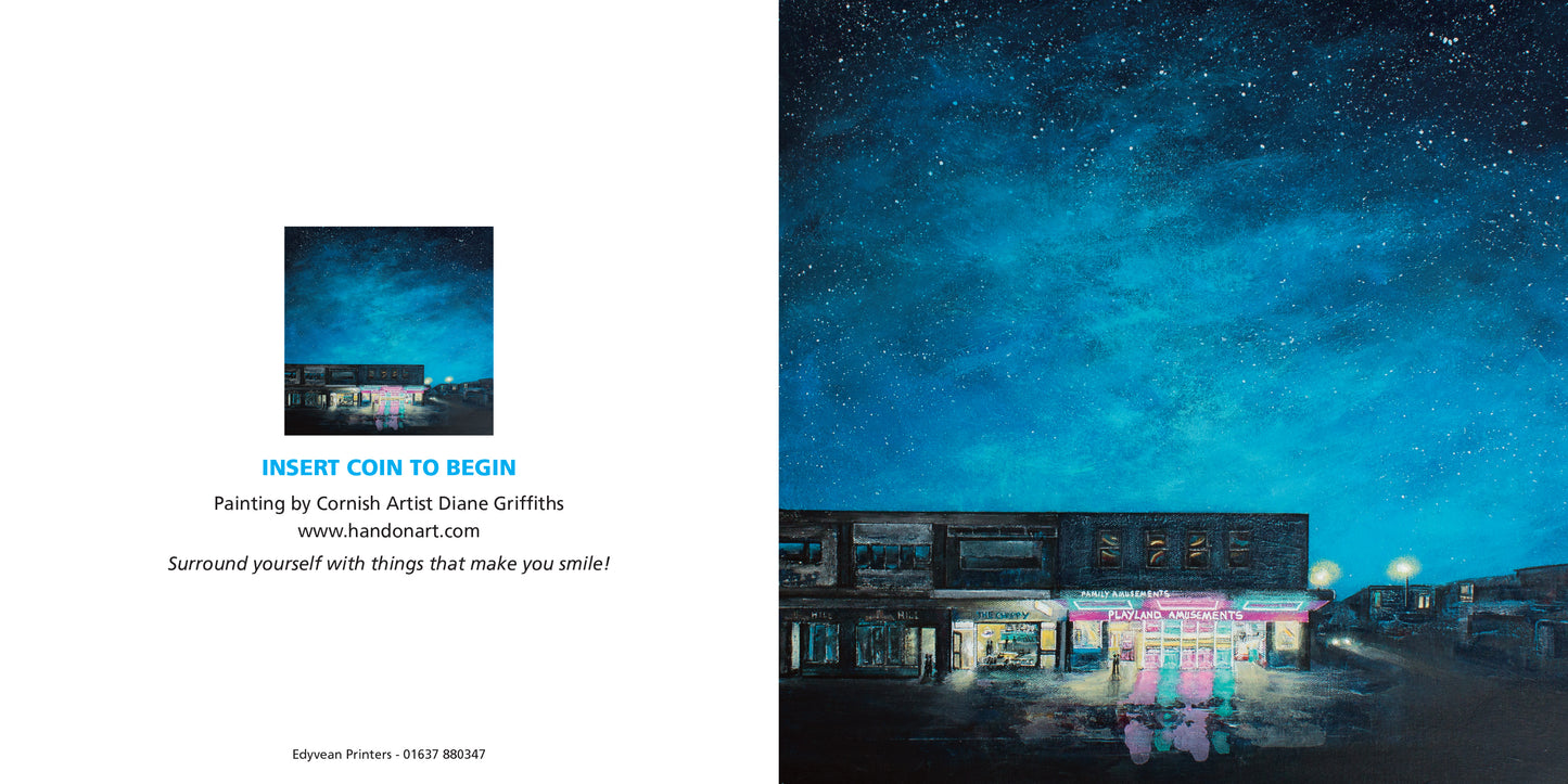 Insert Coin to Begin Greeting Card