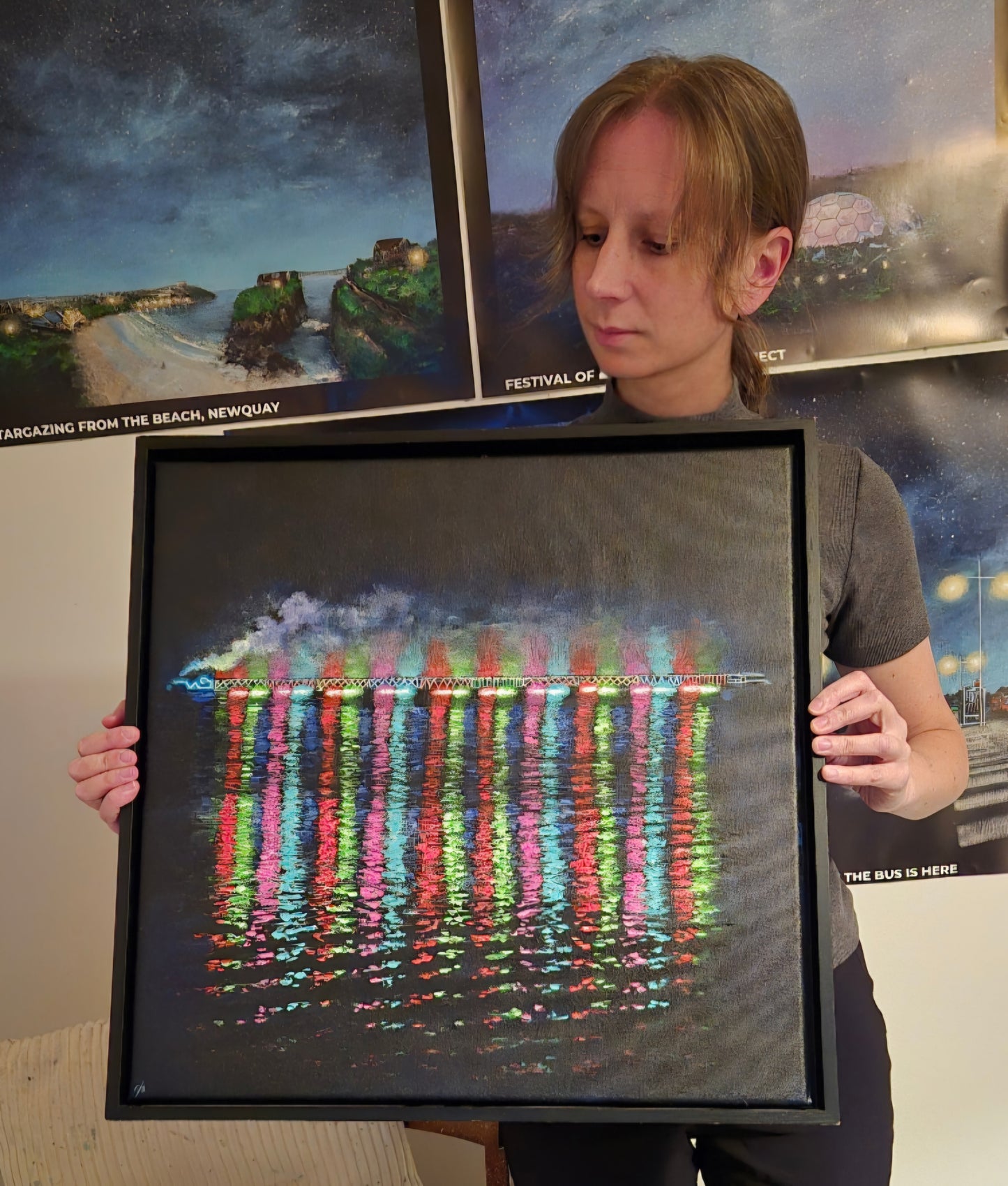 Train of Lights Original Art