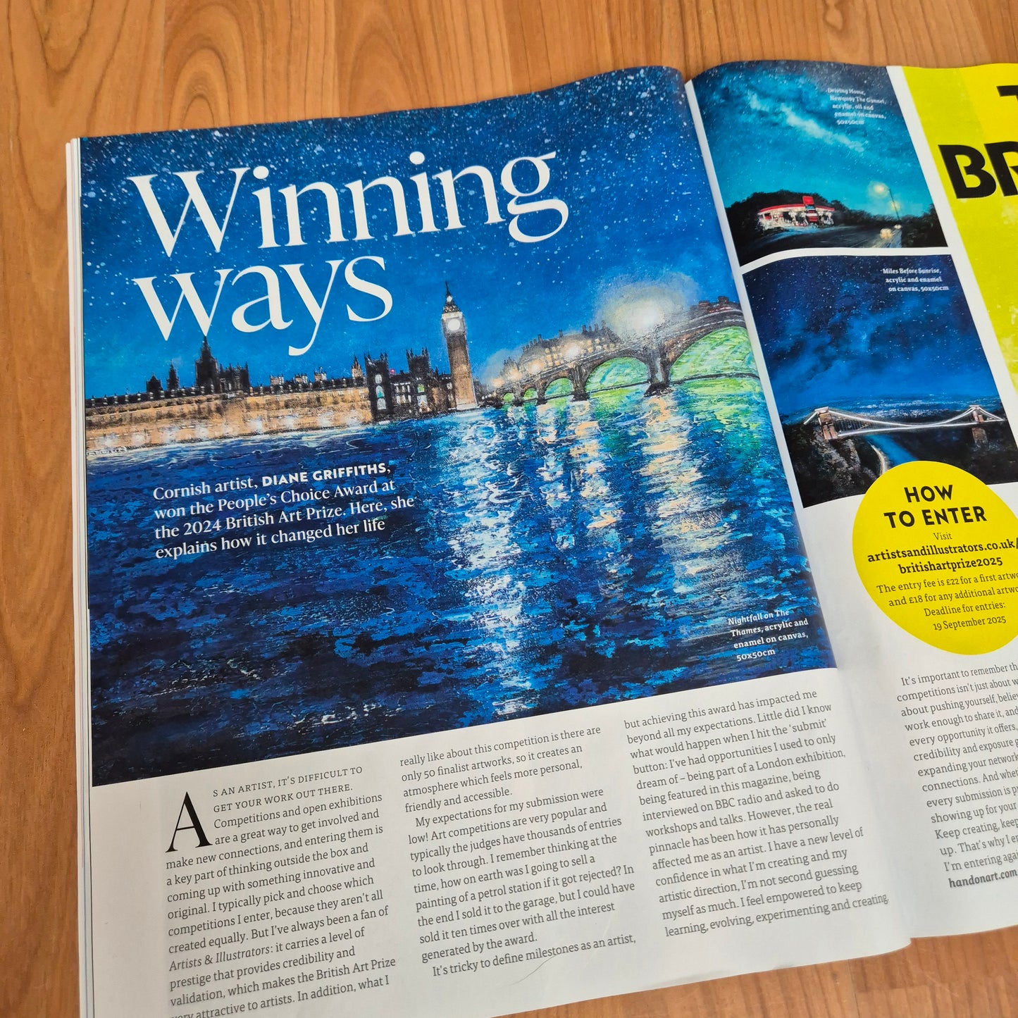 Nightfall over the Thames Original Art