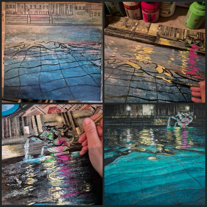 City Ripples (Trafalgar London) Original Art