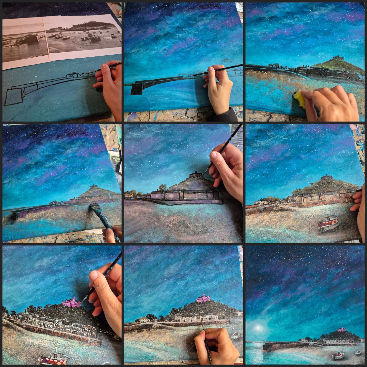 Blush Over St Michael’s Mount Original Art