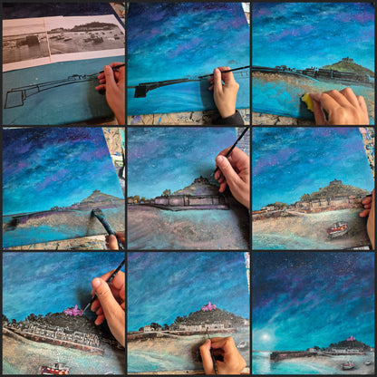 Blush Over St Michael’s Mount Original Art