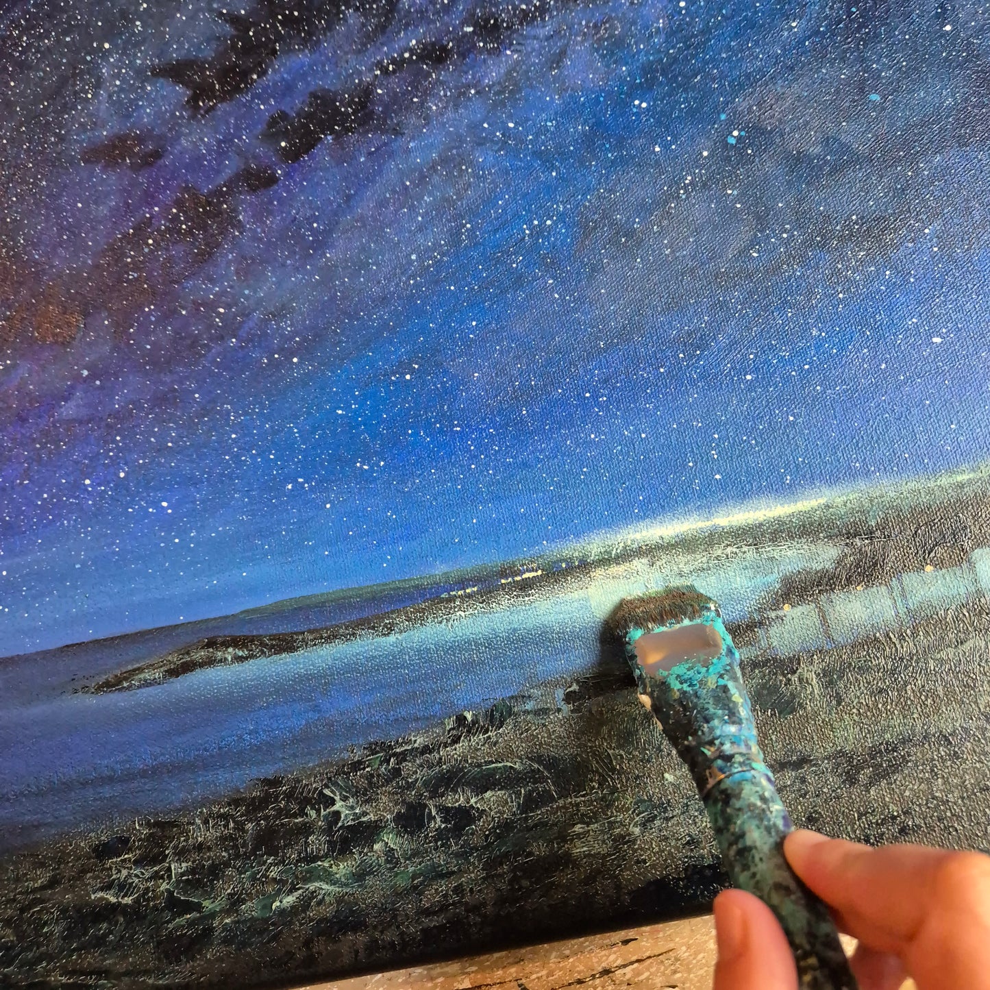 Twilight over Newquay Original Art