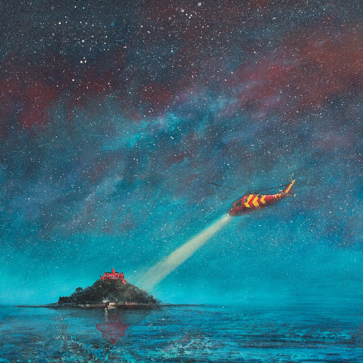 A Night in Red Original Art
