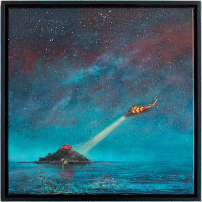 A Night in Red Original Art