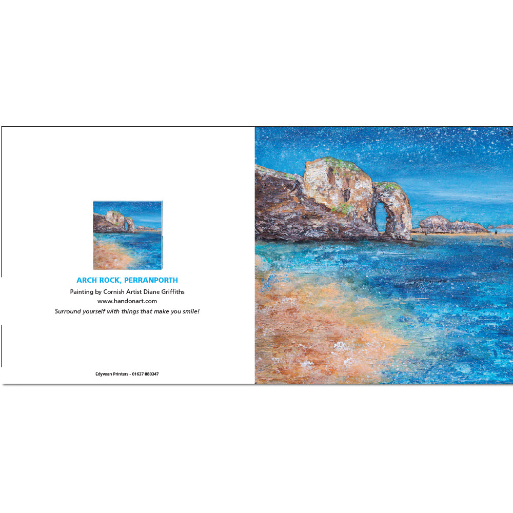 Arch Rock Perranporth Greeting Card