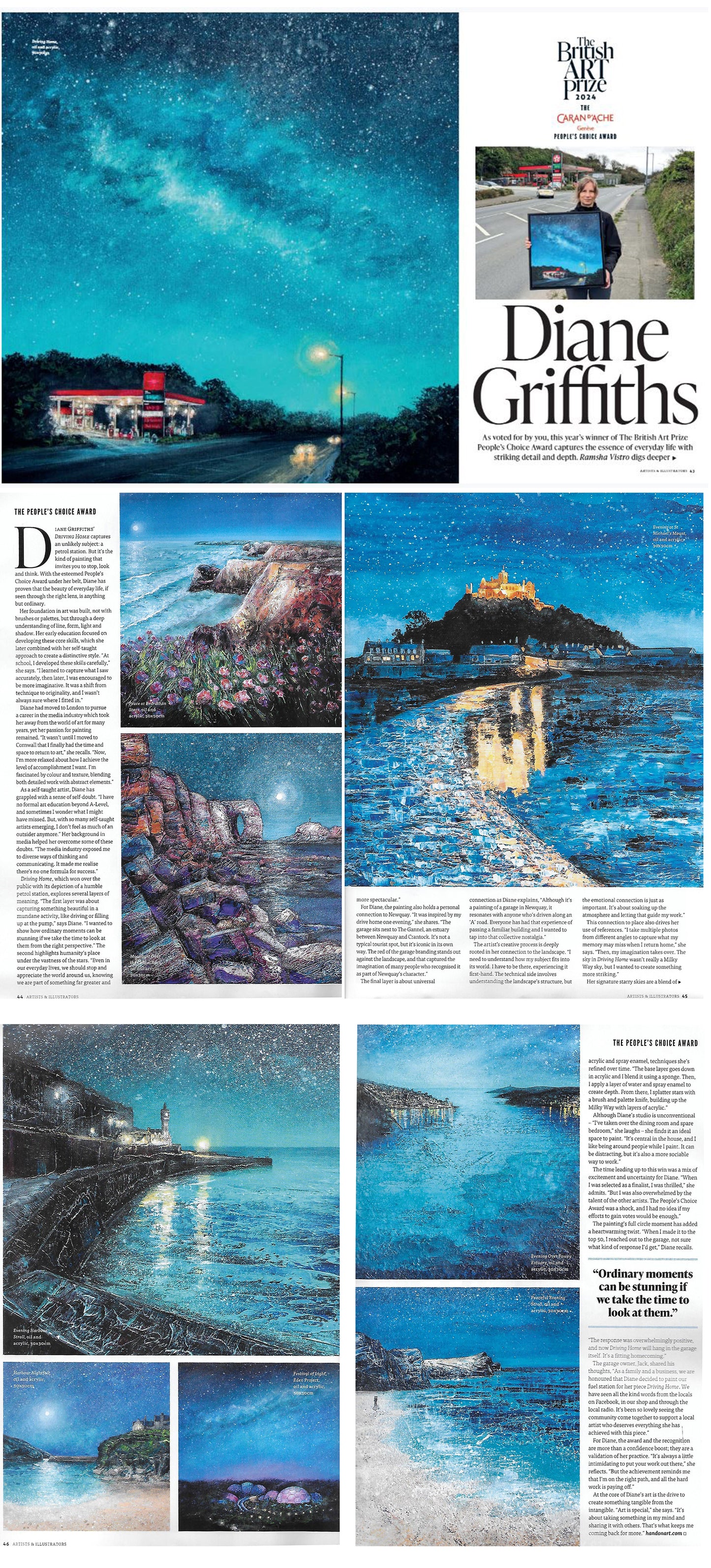 Fowey Evening Estuary Original Art