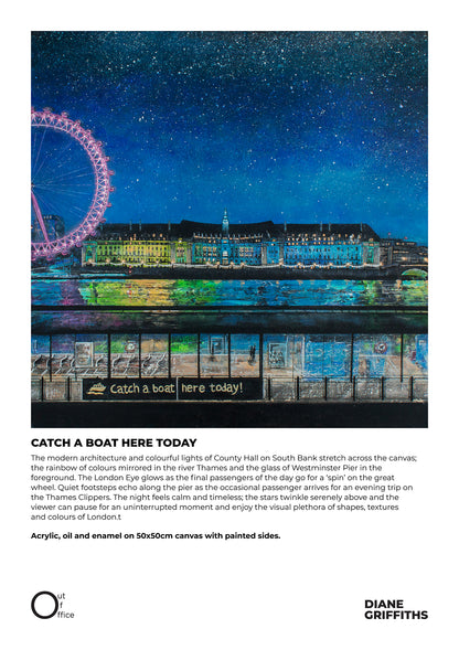 Catch a Boat Here Today Original Art