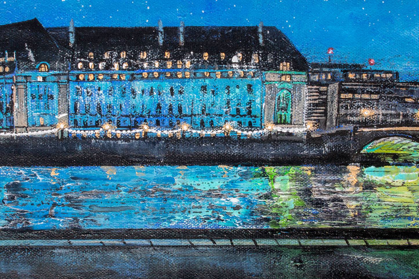 Catch a Boat Here Today Original Art