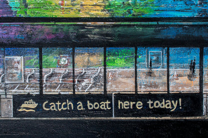Catch a Boat Here Today Original Art