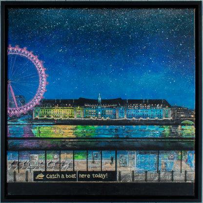 Catch a Boat Here Today Original Art