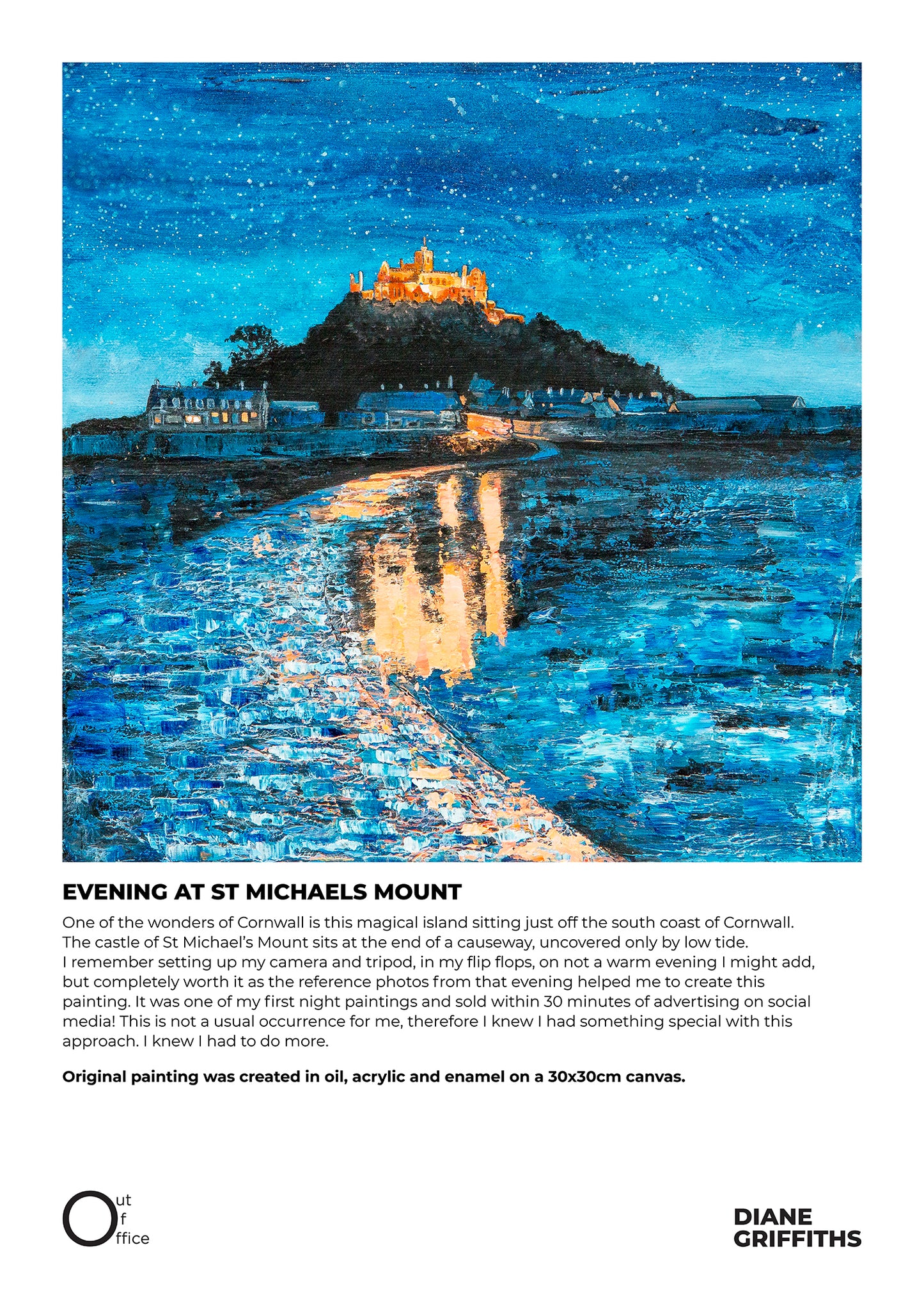 Evening at St Michael's Mount Original Art