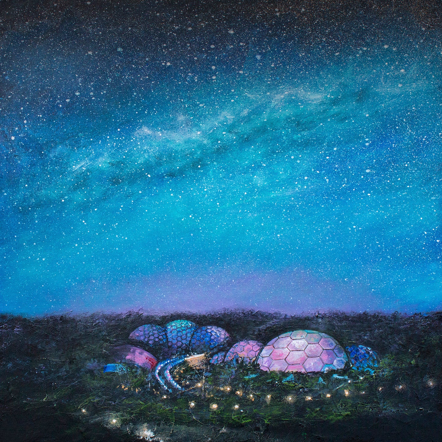 Festival of Light, The Eden Project Art Print