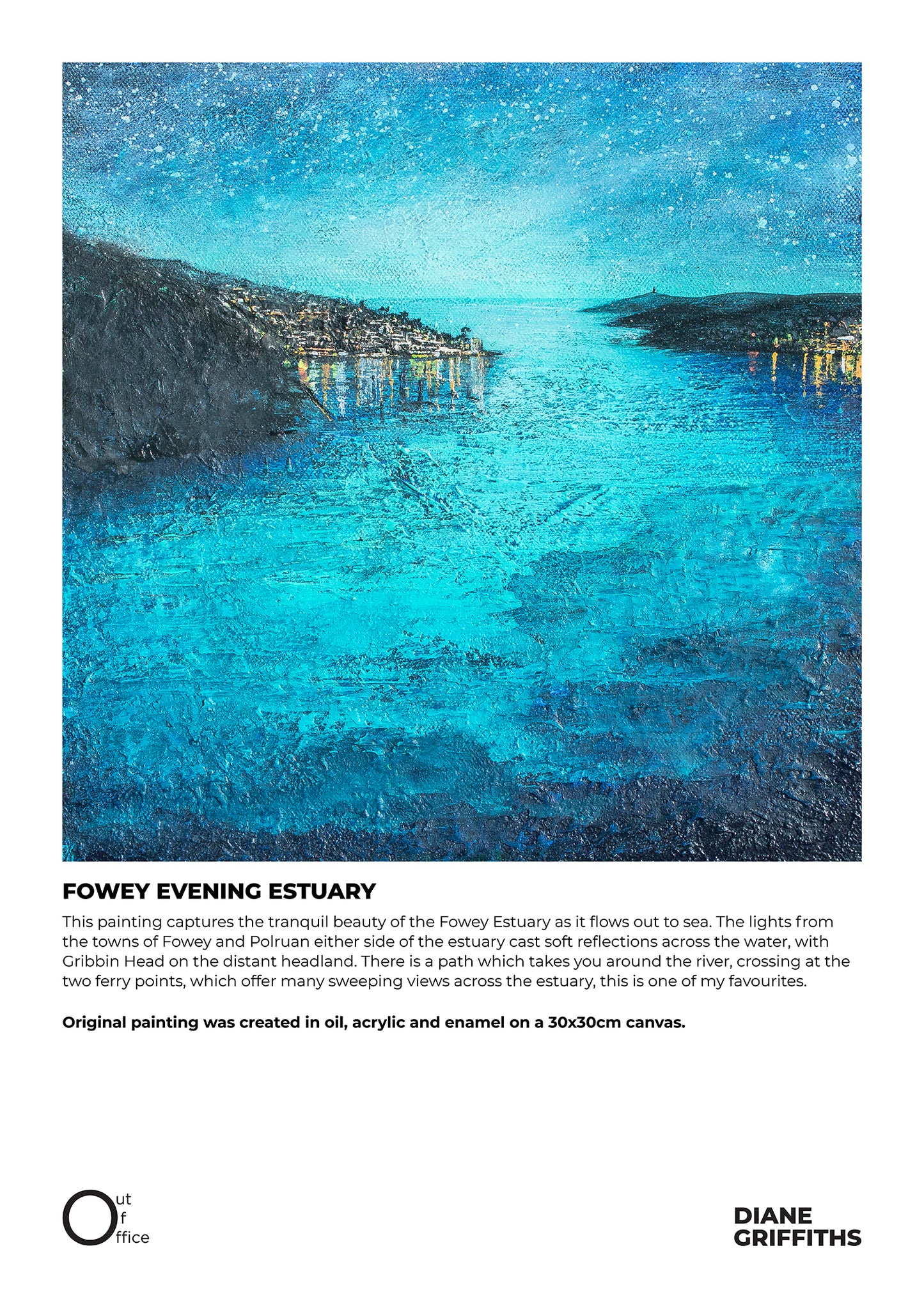 Fowey Evening Estuary Original Art