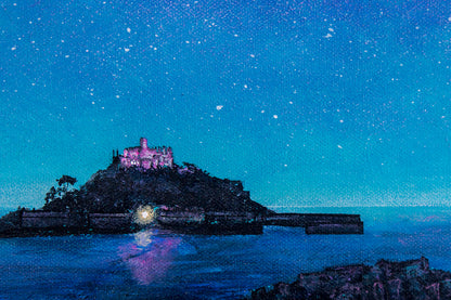 In The Pink Original Art (St Michael's Mount)