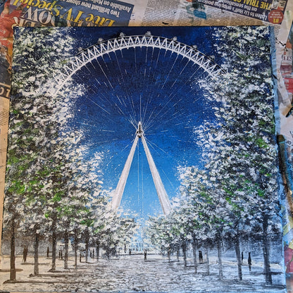 Spring Blossom in the City Original Art