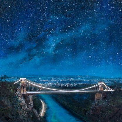 Miles Before Sunrise, Clifton Suspension Bridge Greeting Card