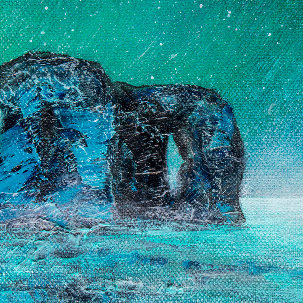 Misty Evening Perranporth Original Art