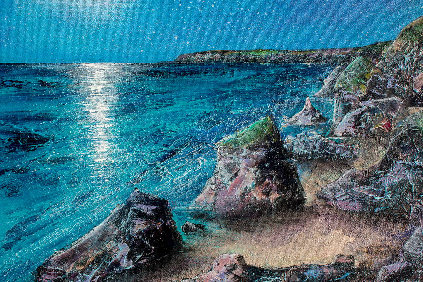 Moonlit Stacks of Bedruthan Original Art