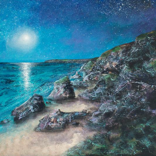 Moonlit Stacks of Bedruthan Original Art