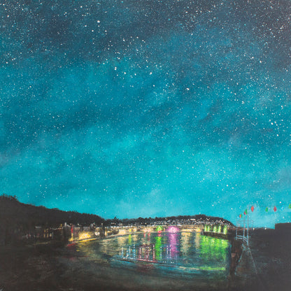 Mousehole Harbour Lights Original Art