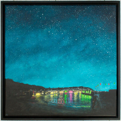 Mousehole Harbour Lights Original Art