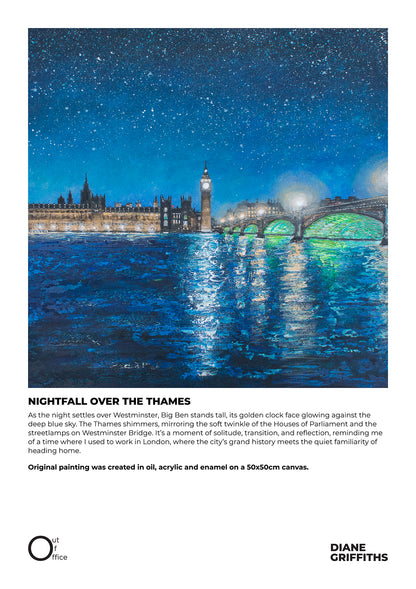 Nightfall over the Thames Original Art