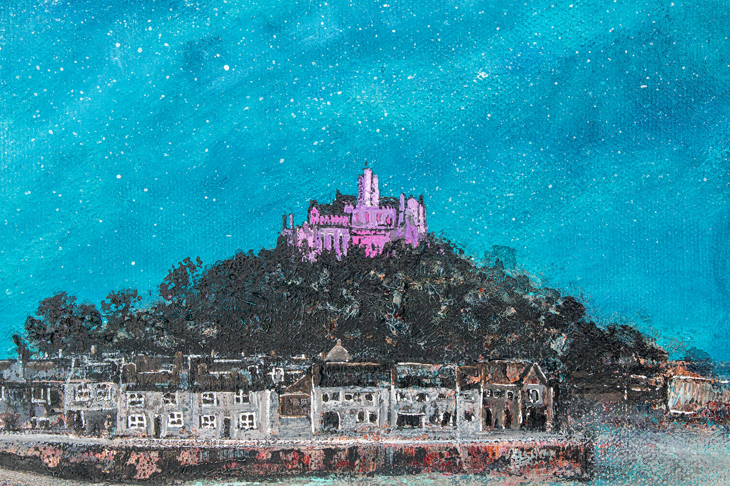 Blush Over St Michael’s Mount Original Art