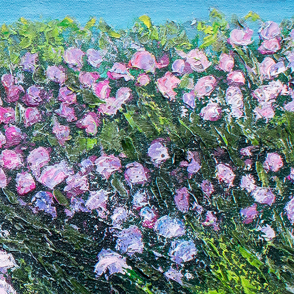 Sea Thrift through to St Michael's Mount Original Art