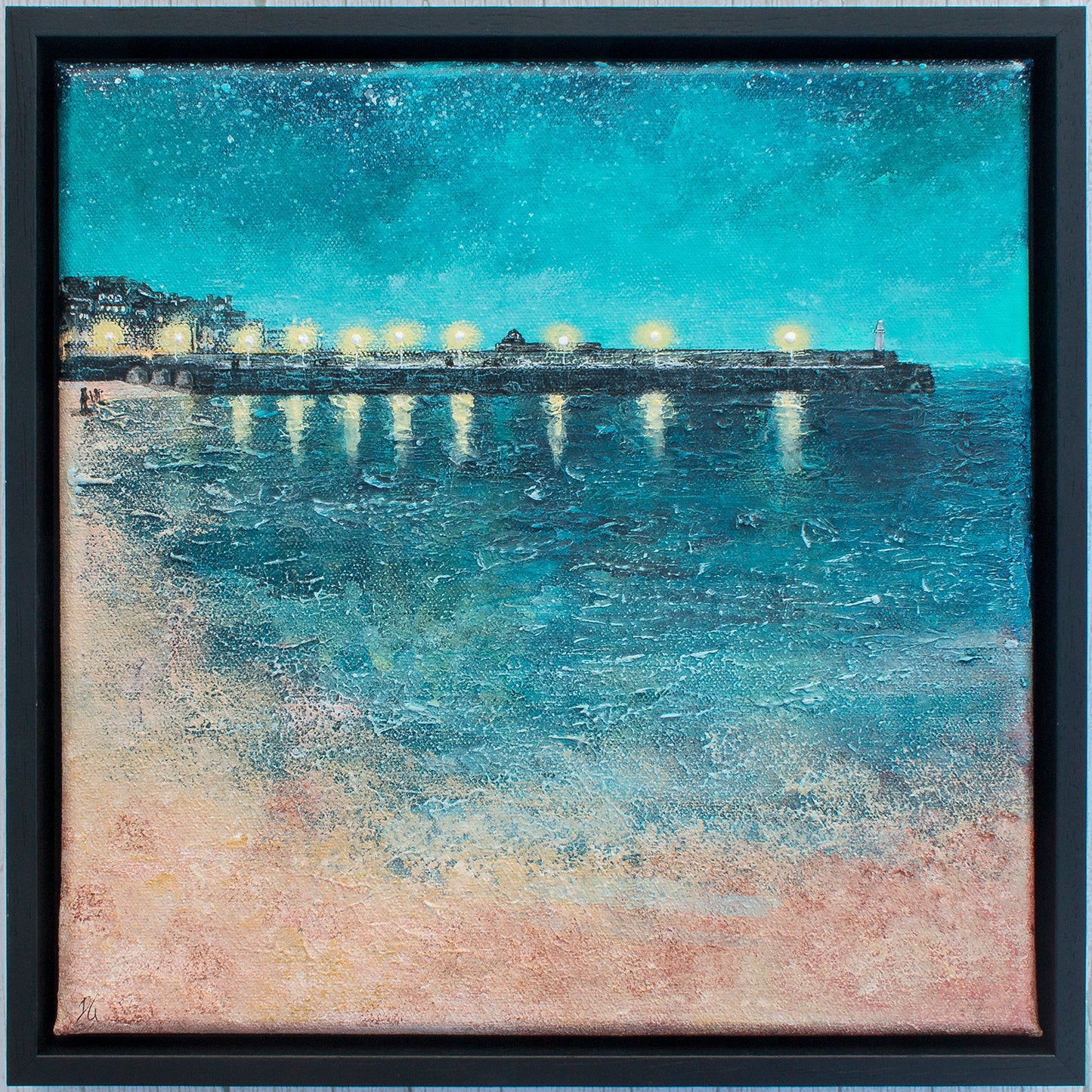 Twilight Promenade Along the Pier (St Ives) Original Art