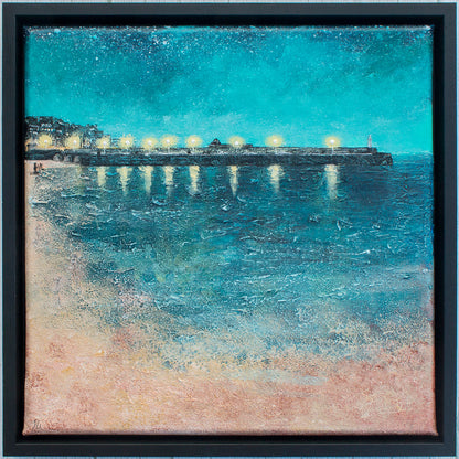 Twilight Promenade Along the Pier (St Ives) Original Art