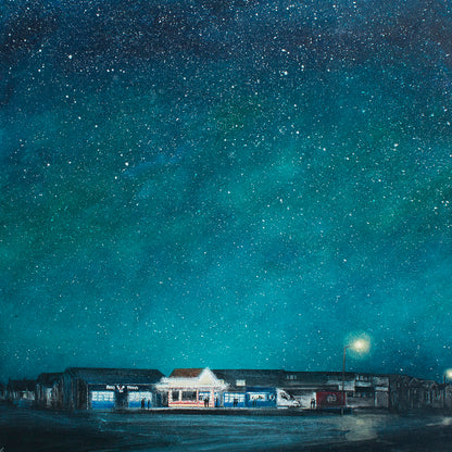 Under the Sweet Lights Original Art