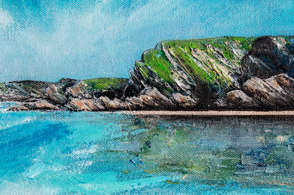 Windswept Toward Trevelgue Newquay Original Art