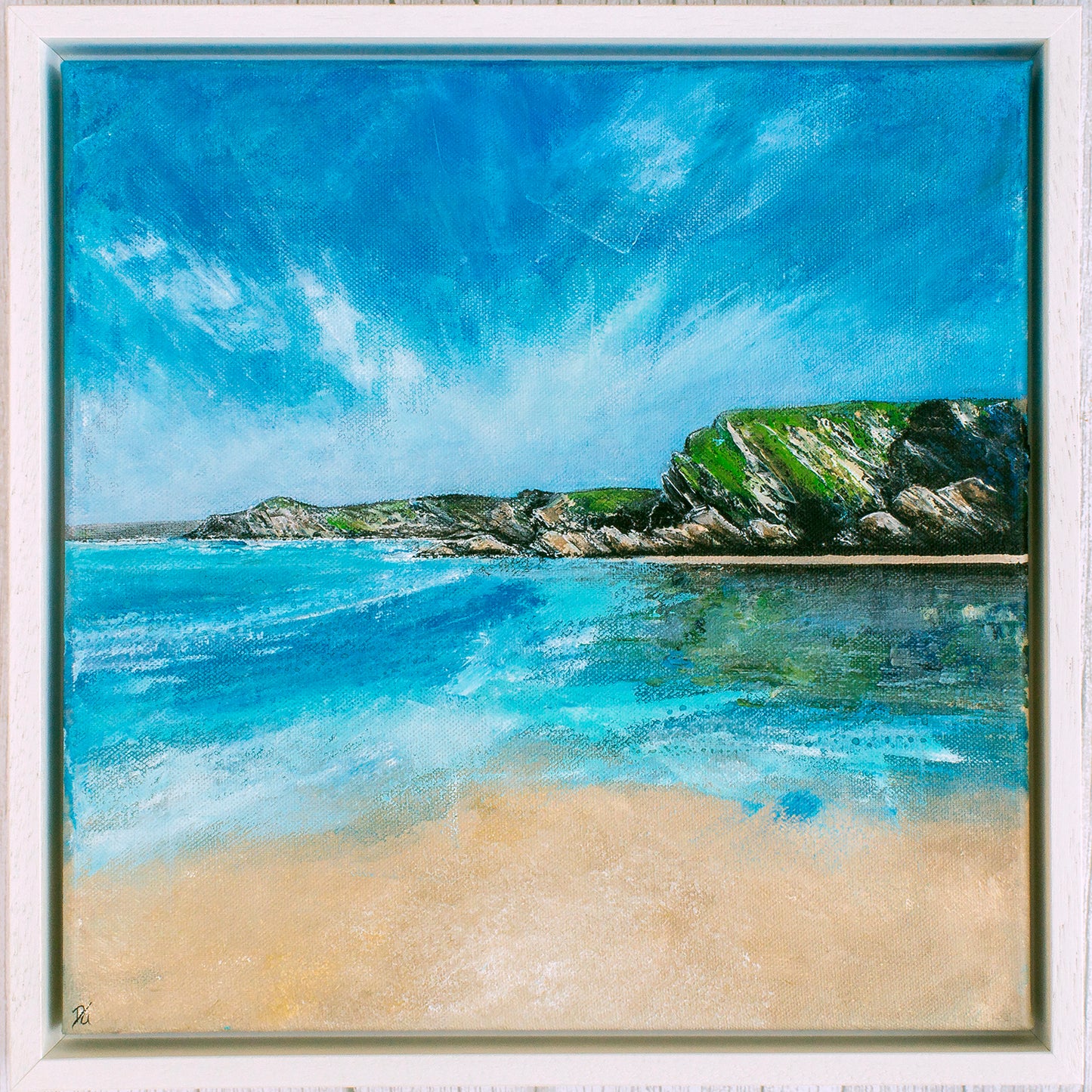 Windswept Toward Trevelgue Newquay Original Art