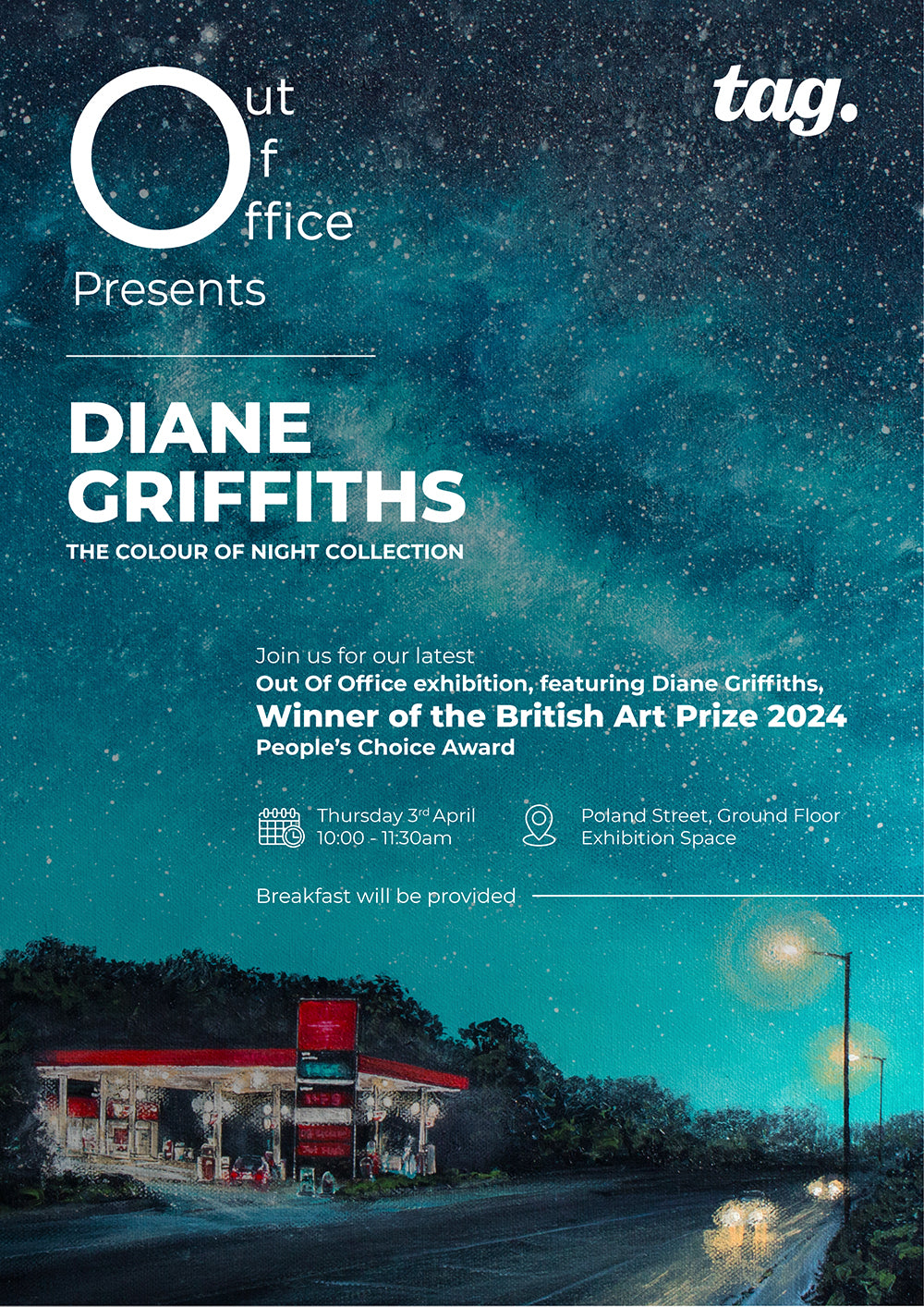 Nightfall over the Thames Original Art