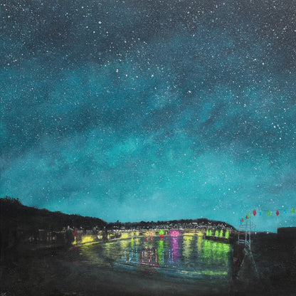 Mousehole Harbour Lights Original Art