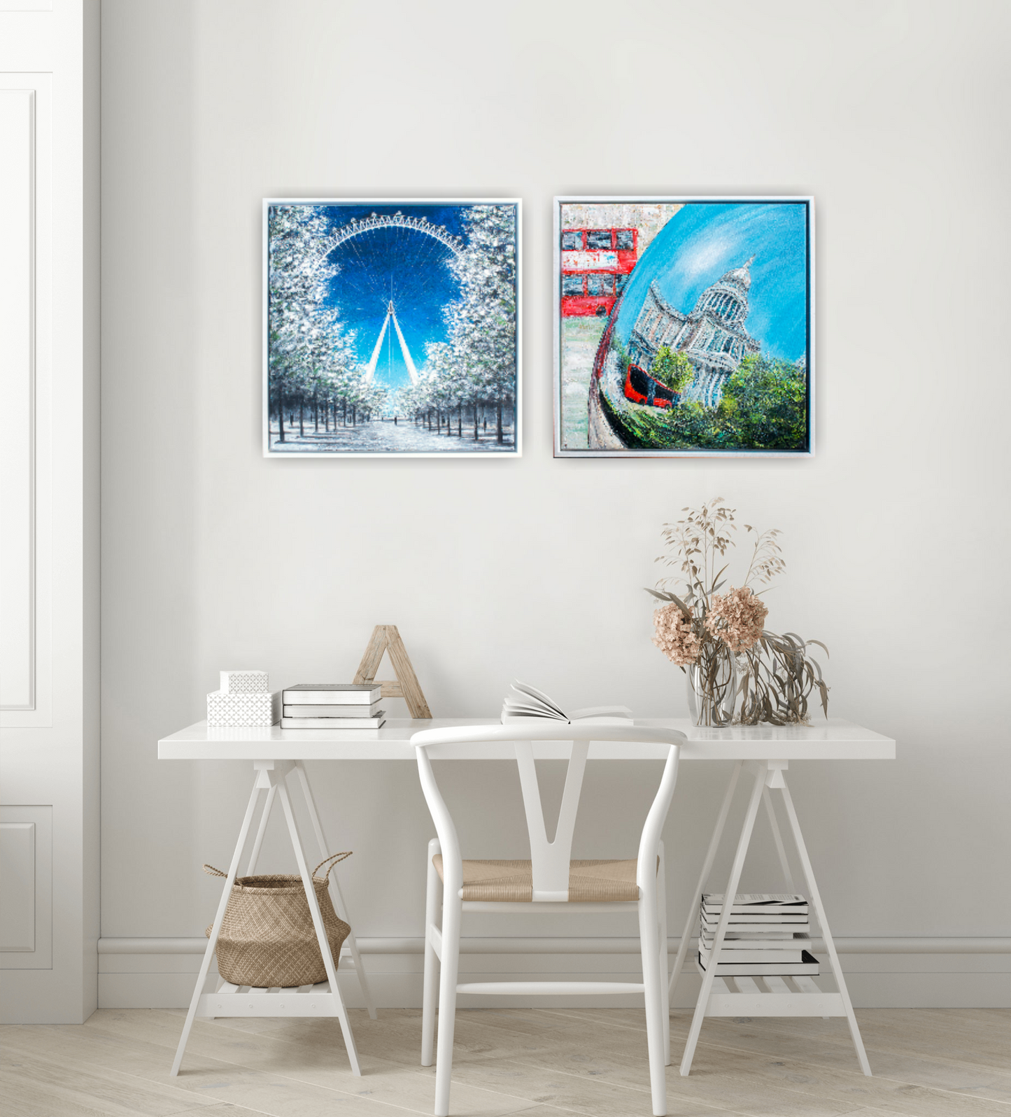 Spring Blossom in the City Original Art