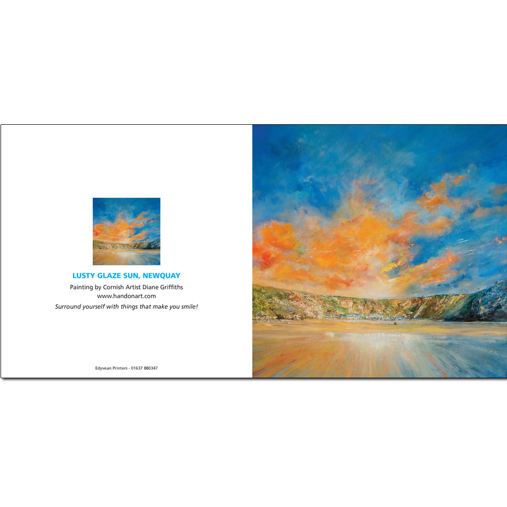 Lusty Glaze Sun Greeting Card