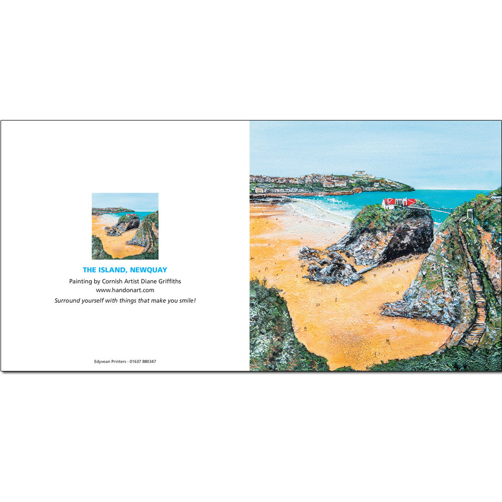 The Island Newquay Greeting Card